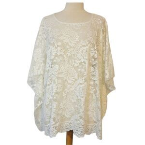 Pinkblush lace oversized blouse/cover Up One Size Fits Most  